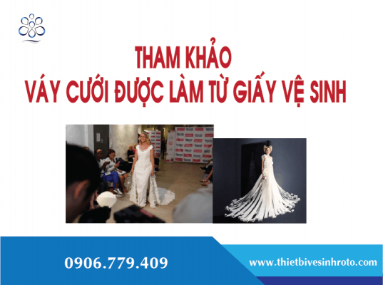 Váy cưới được làm từ giấy vệ sinh gây sốt vì quá đẹp và sang trọng